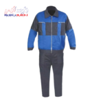 لباس کار سیلوری طوسی آبی