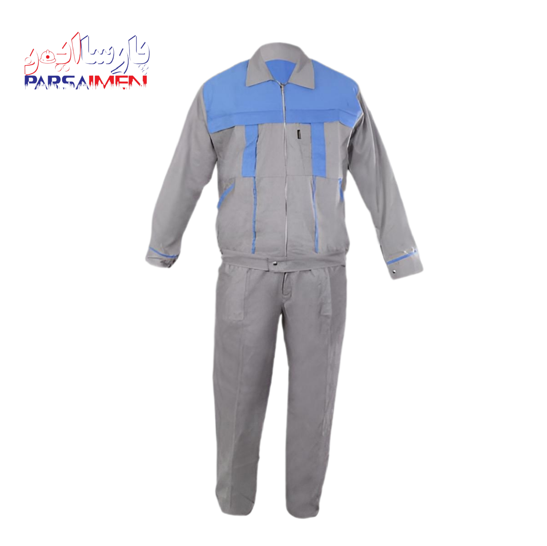 لباس کار آلفا استخوانی آبی آسمانی
