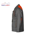 لباس کار ست ورک طوسی نارنجی