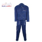 لباس کار ست ورک آبی نفتی استخوانی