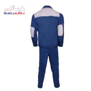 لباس کار ست ورک آبی نفتی استخوانی