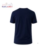 تیشرت کار یقه گرد پنبه سرمه ای