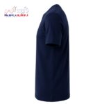 تیشرت کار یقه گرد پنبه سرمه ای