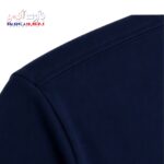 تیشرت کار یقه گرد پنبه سرمه ای