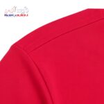 تیشرت کار یقه گرد پنبه قرمز