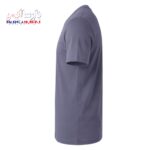 تیشرت کار یقه گرد پنبه طوسی فیلی
