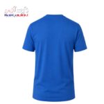 تیشرت کار یقه گرد پنبه آبی نیسانی