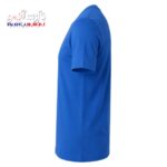 تیشرت کار یقه گرد پنبه آبی نیسانی