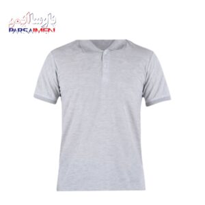 تیشرت کار ملانژ طوسی روشن