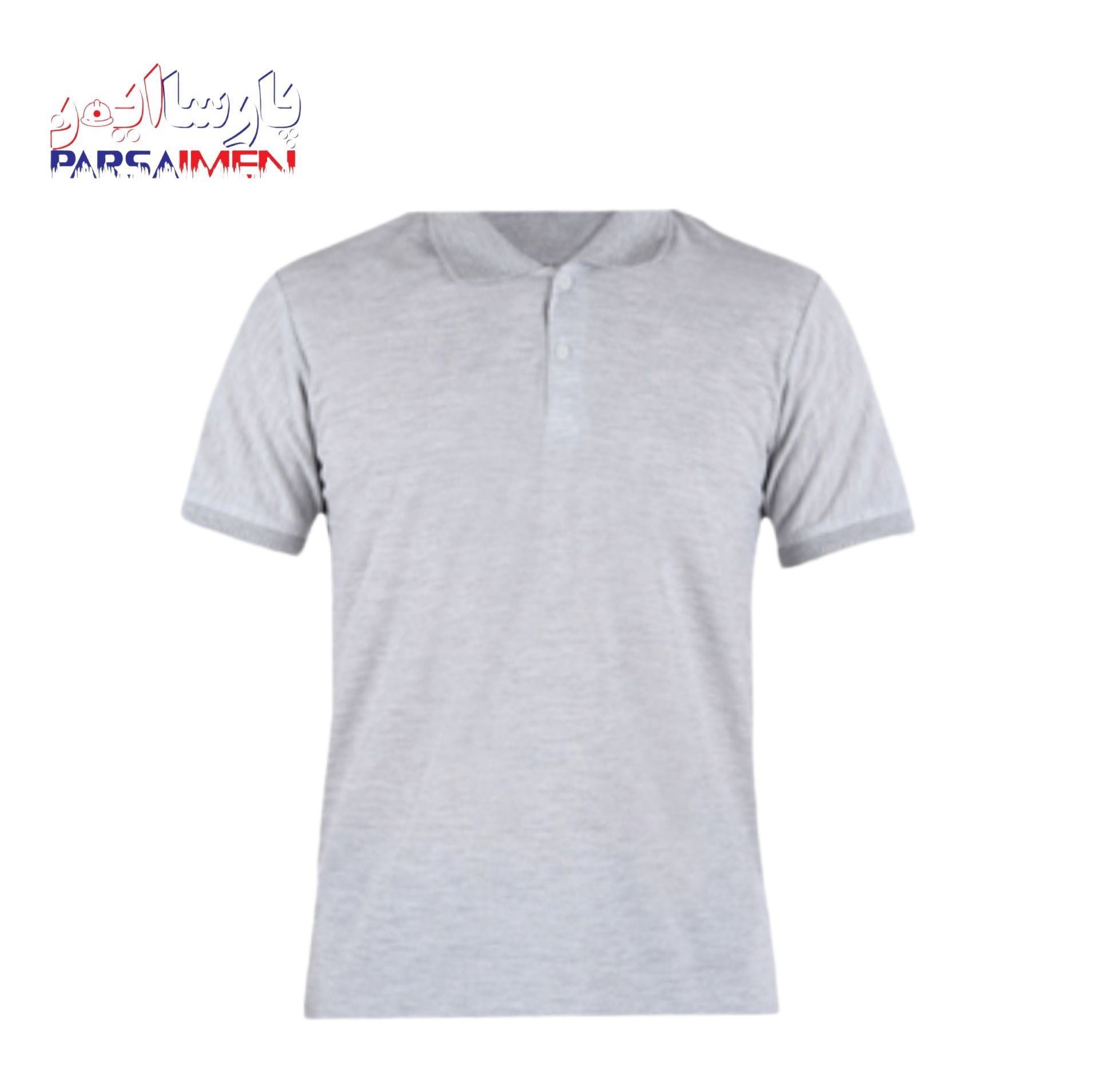تیشرت کار ملانژ طوسی روشن