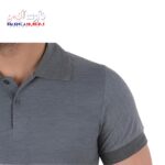 تیشرت کار ملانژ طوسی نوک مدادی