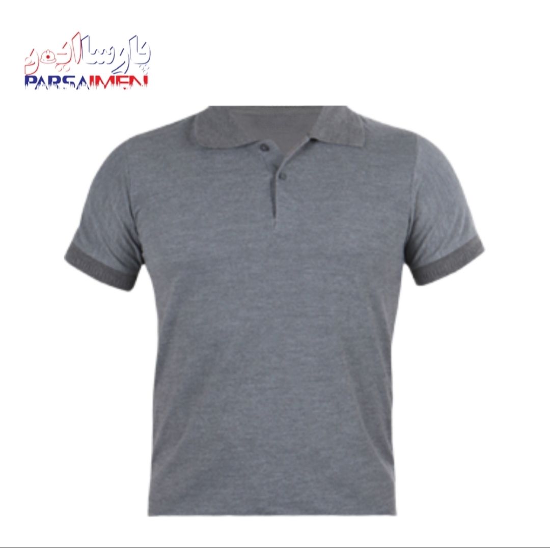 تیشرت کار ملانژ طوسی نوک مدادی