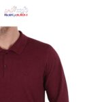 تیشرت کار آستین بلند جودون زرشکی