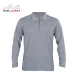 تیشرت کار آستین بلند ملانژ طوسی فیلی