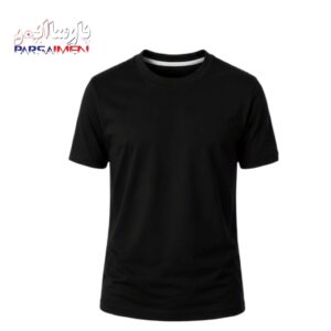 تیشرت کار یقه گرد پنبه مشکی